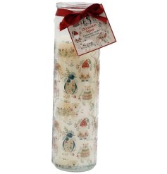 Add a cosy, festive glow to your home with this festive tube candle