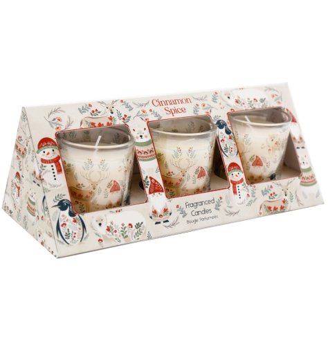 Bring festive charm to your space with the Folk Xmas Votives.