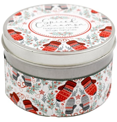 Experience the warm, soothing light of our Mittens Tin Candle.