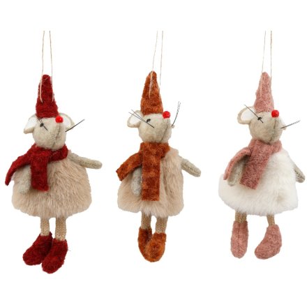 3A 18cm Hanging Mouse Ornament
