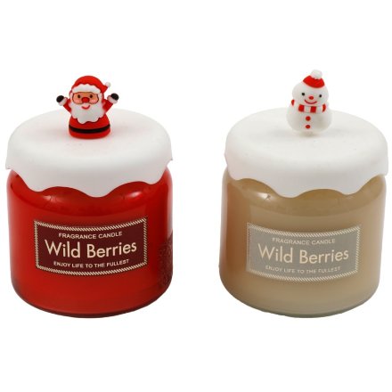 2A Santa/snowman Candle, 12.5cm