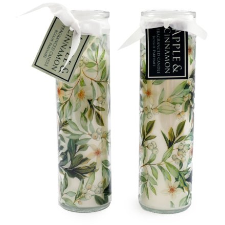 2/A Xmas Sage Tube Candle, 20cm 