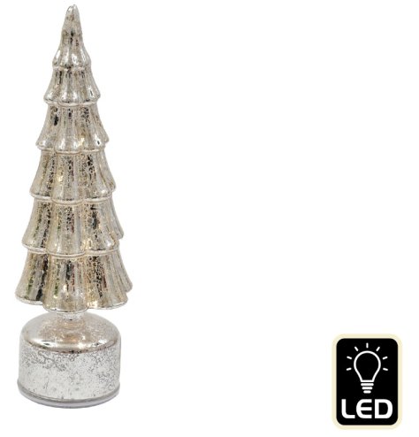 Brighten your space with this stylish Glass LED Tree.