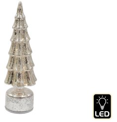 Light up your room with this stylish Glass LED Tree.