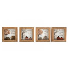 Add a cozy autumn touch to any small space with these lovely wall plaques. 