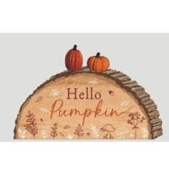 Add autumnal charm to your space with this Bark Pumpkin Deco