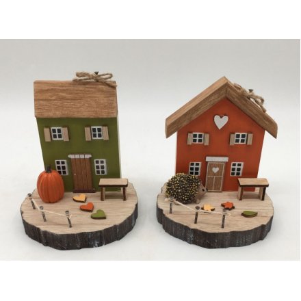12cm Autumn House Deco, 2/A 