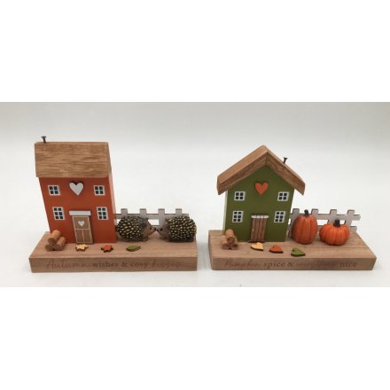 15cm Autumn House Deco, 2/A 