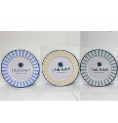 stripped metal plate 