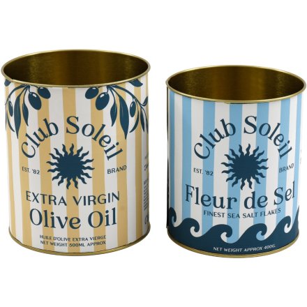 Soleil Storage Tins Set of 2