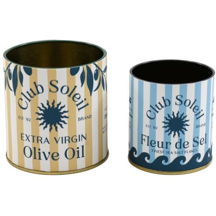 S/2 Soleil Storage Tins 