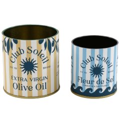 Keep your kitchen stylishly organised with the Soleil Storage Tins 