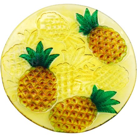 30.5cm Pineapple Glass Plate