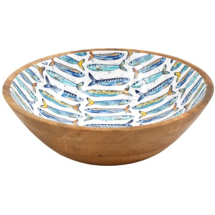 25cm Sardines Enamelled Bowl