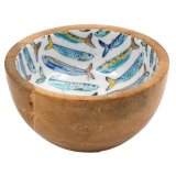 Add vintage seaside charm to your kitchen with this 11cm Sardines Enamelled Bowl