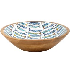 a charming sardine design serving bowl