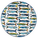 Add a touch of seaside whimsy to your table with this Sardines Dessert Plate