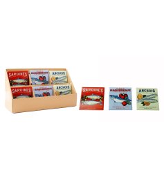 Add a splash of seaside charm with this Tinned Fish Coaster