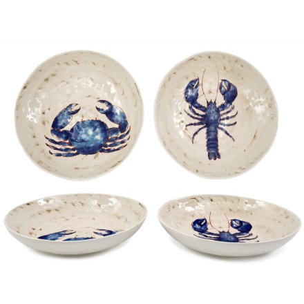 2/A Sealife Print Bowl, 33.5cm 