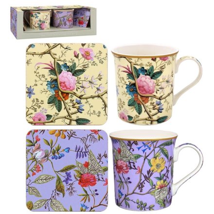 2/A Kilburn Mugs & Coasters Set of 2, 13cm 