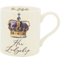 Enjoy your favorite brew in style with the chic and elegant Her Ladyship Mug.