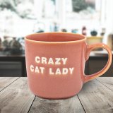 Brighten your tea or coffee break with the Crazy Cat Lady Pink Mug 