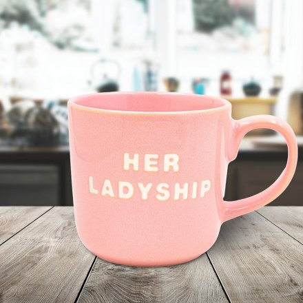 Pink Her Ladyship Ceramic Mug, 14cm