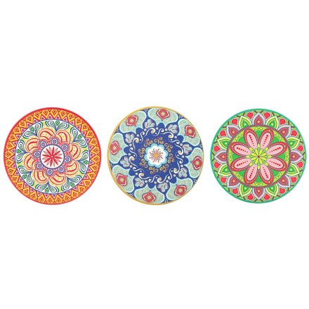 3/A Tuscany Round Coaster, 10cm