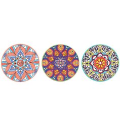 Bring rustic Tuscan style to your table with the elegant Tuscany Coaster Set.