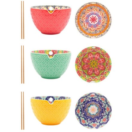 3/A Tuscany Chopsticks & Bowl, 15cm 