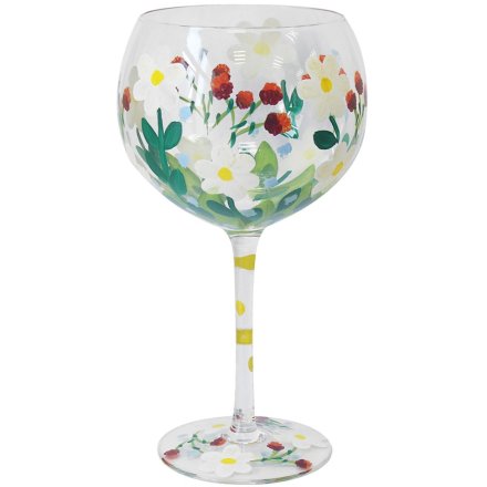 21cm Daisies Gin Glass