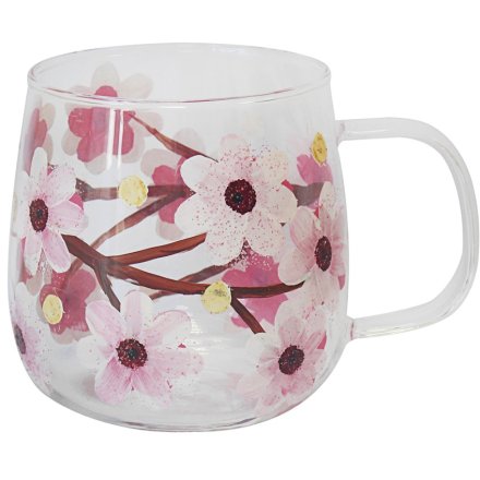 13cm Blossom Glass Mug