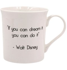 Begin your morning inspired with the "If You Can Dream It, You Can Do It" Walt Disney mug.