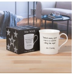 Celebrate the power of support with the "Behind Every Great Man" mug 