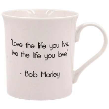 12cm Love The Life You Live Ceramic Mug