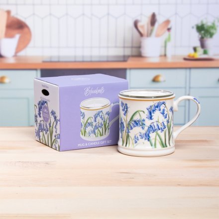 13cm Blue Bell Candle Gift Set