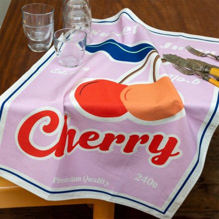 a charming cotton tea towel