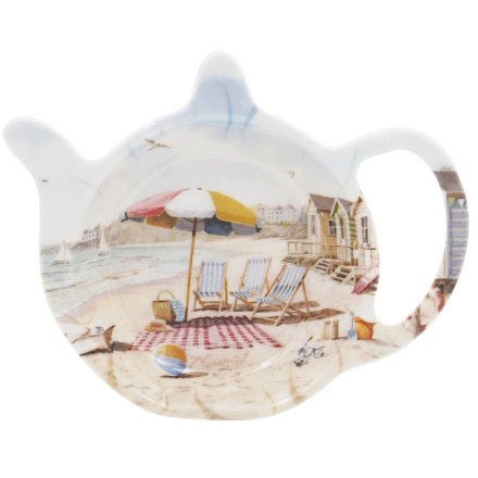 13cm Sandy Beach Tea Bag Holder