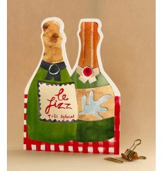 Brighten moments with the bubbly 'le Fizz' Cut It Out Greetings Card!