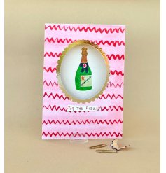 Toast the moment with the Pop The Fizz celebration greeting card!