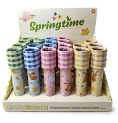 Charming mini kaleidoscope perfect for springtime fun.