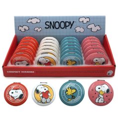 Carry your reflection anywhere with the Peanuts Snoopy & Woodstock Compact Mirror.