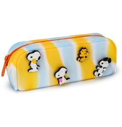 Keep your stationery stylish and organised with the vibrant Peanuts Snoopy & Woodstock Silicone Pencil Case