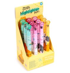 Add a splash of colur and creativity with the Beans & Co Cat 2-in-1 Highlighter & Stamp Wheel Pen