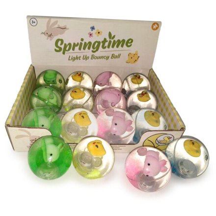 Springtime Duck LED Light-Up High Bounce Ball