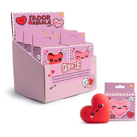 J’adoramals Squeezy Heart Stretchy Toy, 8cm