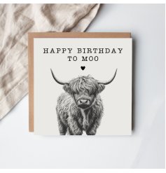 Send joyful wishes with the *Happy Birthday To Moo* card and celebrate in style!
