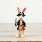 Add a swashbuckling touch to your décor with this pirate rabbit.