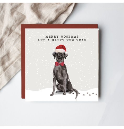 Share holiday joy with the Merry Woofmas Greetings Card!