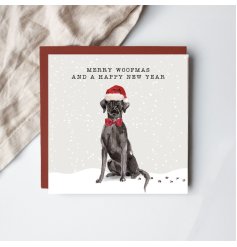 Spread festive cheer with the Merry Woofmas Greetings Card